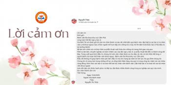 LỜI CẢM ƠN TỪ NGƯỜI BỆNH