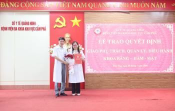 KIỆN TOÀN CÔNG TÁC CÁN BỘ TẠI BỆNH VIỆN ĐKKV CẨM PHẢ
