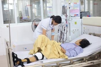 Phẫu thuật thành công ca gãy xương đùi phức tạp trên bệnh nhân đa bệnh nền tại Bệnh viện Đa khoa khu vực Cẩm Phả